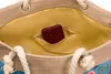 Dames strandtas, blauw, van stof, 50x36 cm Productafbeelding-voorbeeld 5