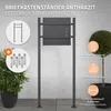 ML-Design voľne stojaci stojan na poštové schránky, Náhľad obrázku produktu 2