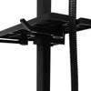 A close-up view of a black shower system component. Náhled obrázku produktu
