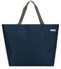 Grote strandtas, blauw met patroon, 40 liter, praktische Productafbeelding-voorbeeld 3