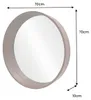 riess-ambiente Runder Wandspiegel PORTRAIT 70cm braun in Produktbild-Vorschau 2
