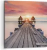 Bild auf Leinwand - Leinwandbild - Einteilig - Brücke Holz Produktbild-Vorschau 1