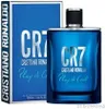 A bottle of Cristiano Ronaldo CR7 Play It Cool Eau de Toilette and its packaging are displayed against a white background. Produktbild-Vorschau