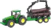 Siku Traktor mit Forstanhänger grün; 1954 Produktbild-Vorschau 1