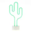 LED NEON Figur Kaktus - Dekoleuchte - H: 30cm - Batterie oder USB Betrieb - stehend - grün Produktbild-Vorschau