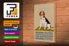 Holzschild Spruch 20x30cm Beagle Hund gutmütig liebt jeden Produktbild-Vorschau 4