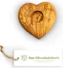 Teelichthalter aus Olivenholz in Herzform 14 cm Produktbild-Vorschau 2