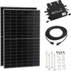 Balkonová elektrárna "Brusson" s držákem 800W + měnič + 10m Náhled obrázku produktu 1