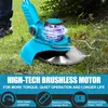 Akku Rasentrimmer, Bürstenloser Motor, mit 2× 4000mAh Akku, Produktbild-Vorschau 2