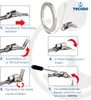 tecuro Endlosband - Schlauchschellen - Set: Band 5 m x 8 Produktbild-Vorschau 4