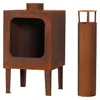 Záhradný krb Markone 200-3 (rošt): 35 x 35 x 115 cm Náhľad obrázku produktu 3