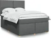 Möbel Boxspringbett mit Matratze Dunkelgrau 140x200 cm Produktbild-Vorschau 1