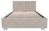 Juskys Polsterbett Nizza 120x200 cm Beige - Bettgestell mit Produktbild-Vorschau 2