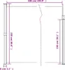 Seitenmarkise Ausziehbar Anthrazit 220x500 cm Produktbild-Vorschau 10