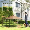 PawHut Chenil extérieur pour Chiens en métal et Tissu Voir les images du produit 5