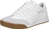 A single white sneaker with a brown sole. Produktbild-Vorschau