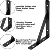 2 Stück Regalträger,150 x 95 x 15 mm,Schwarz Schwerlast Produktbild-Vorschau 3
