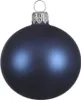 Weihnachtskugeln Glas 10cm mundgeblasen 4er Box - Nachtblau Produktbild-Vorschau 1