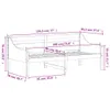 The Living Store Tagesbett ohne Matratze Weiß 90x190 cm Produktbild-Vorschau 10