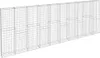 vidaXL Gabionenwand mit Abdeckung Verzinkter Stahl Produktbild-Vorschau 3
