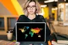 MuchoWow® Laptop Aufkleber Sticker Cover Weltkarte - Produktbild-Vorschau 5