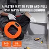 SucceBuy Bande de tirage, 240 ft, 1/8 pouce, acier, tirage Voir les images du produit 2