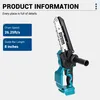 Drillpro Akku Gartenwerkzeug Set 3in1 mit 8 Zoll Kettensäge Produktbild-Vorschau 9