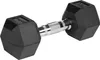 Rebel ACTIVE Rubber-coated cast iron dumbbells 2x7 kg Podgląd zdjęcia produktu 4
