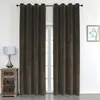 Vorhang Ösen Braun Verdunkelung 140x145 cm Samt weich Produktbild-Vorschau 8