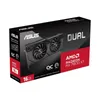 The image shows the retail packaging of an ASUS Dual Series AMD Radeon RX 7800 XT graphics card. Anteprima dell’immagine prodotto