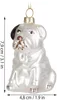 BRUBAKER Englische Bulldogge Weiß mit Weihnachtsmütze - Produktbild-Vorschau 4