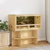 vidaXL Terárium Brown 100 x 50 x 50 cm OSB Náhľad obrázku produktu 2