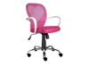A pink children's desk chair with a heart-shaped backrest. Produktbild-Vorschau