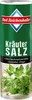 A product shot of a cylindrical container of herbs and salt. Produktbild-Vorschau