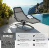 Chaise longue ergonomique TOULON - gris, par pièce Voir les images du produit 2