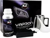 A product shot of a car headlight restoration kit, including the box, a bottle of liquid, and various tools. Podgląd zdjęcia produktu