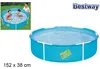 Bestway® My First Frame Pool Ø 152 x 38 cm, blau, rund Produktbild-Vorschau 25
