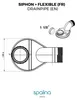 Zubehör  Extra-flacher Siphon + Flexschlauch  80 x8,94 Produktbild-Vorschau 7