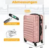 KESSER® Reisekoffer Hartschalen Koffer mit Zahlenschloss, Produktbild-Vorschau 2
