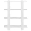 vidaXL Bücherregal/Raumteiler Weiß 100x30x123,5 cm Produktbild-Vorschau 3