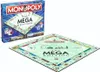 A Monopoly Mega Edition board game box and board are displayed on a white background. Produktbild-Vorschau