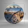 Wanduhr - Rund - Glasuhr - Meer Strand Düne - 30x30cm - Produktbild-Vorschau 3