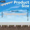 LZQ Rasenkante Metall 106x16 cm – 5 Stück (5 m), Flexibel Produktbild-Vorschau 7