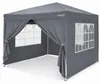 HAGO24 Pop Up Pavillon 3x3m Anthrazit Faltpavillon Produktbild-Vorschau 1