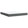 Boxspringbett mit Matratze Dunkelgrau 180x200 cm Stoff Produktbild-Vorschau 9