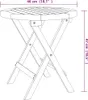 vidaXL Bistro stůl Ø46x47 cm Masivní dřevo Akácie Náhled obrázku produktu 6
