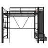 Sweiko lit mezzanine, 90 x 200cm, cadre en fer , Avec barre Voir les images du produit 15