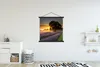 MuchoWow® Textilposter Maifeld-Lavendelfelder bei nebligem Produktbild-Vorschau 2