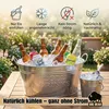 BigDean 2er SET Getränkewanne 24 Liter Zinkwanne Set Produktbild-Vorschau 6