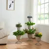 Blumenständer 'Alphen' 3 Töpfe 110x28cm Metall Hellgrau Produktbild-Vorschau 8